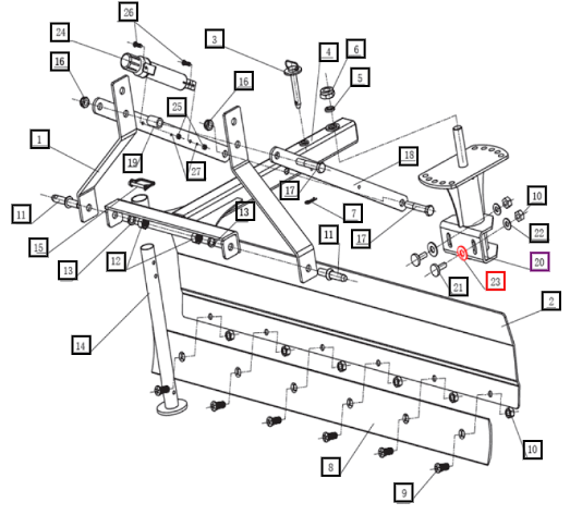 Mahindra Flat Washer FW21503C