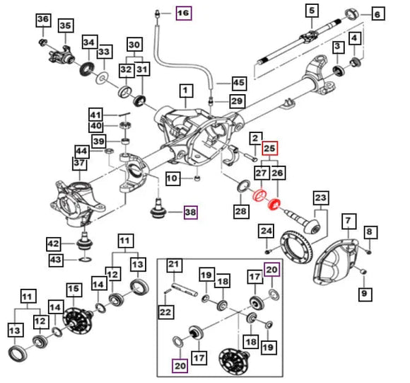 Mahindra Roxor Front And Rear Pinion Bearing 0019402 Mahindra