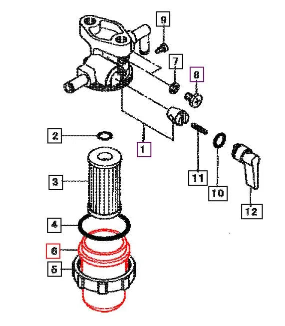 Fuel Filter Cup 2615 MM400889 Mahindra