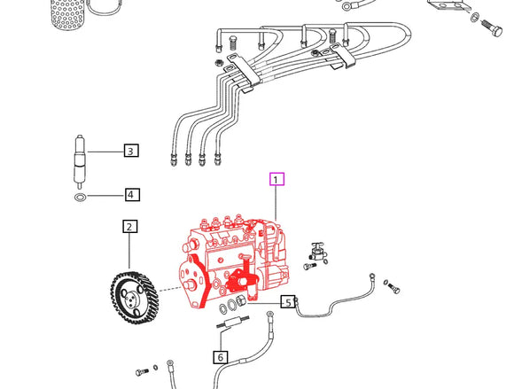 Fuel Injection Pump 006003205F1 Mahindra