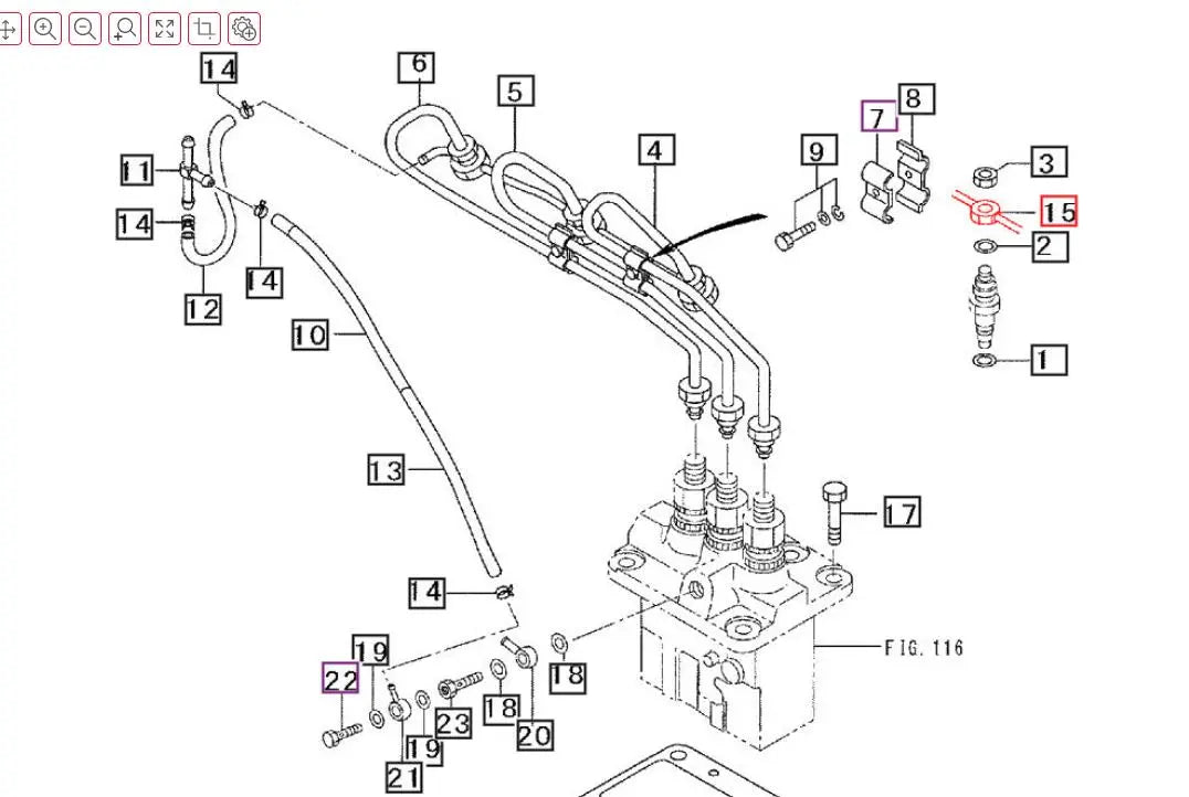 Fuel Pipe Max 26 XL Mahindra