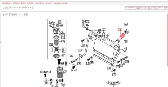 Fuel Tank Cap 4510 Mahindra