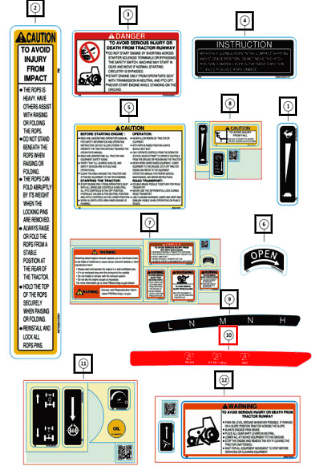 Mahindra Sticker Mid Speed Pto H07653736N01