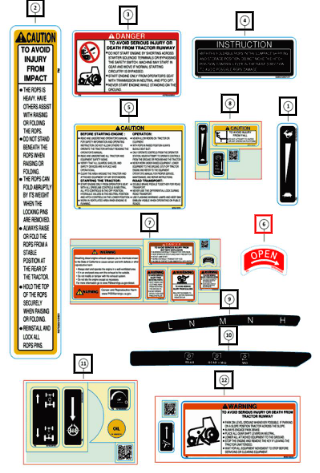 Mahindra Sticker Bonnet Opening Su H07657424J01