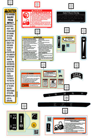 Mahindra Sticker Assy Set  Rh H07660256N91