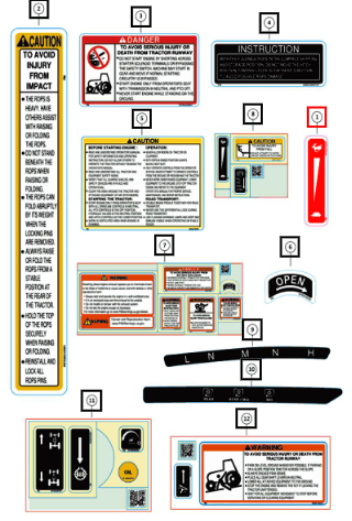 Mahindra Sticker Assy Set  Rh 2 H07660258N91