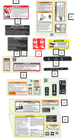 Mahindra Sticker Lock And Unlock Joystick H07665042N01