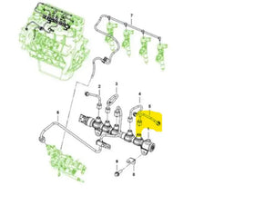 Mahindra Roxor High Pressure Fuel Line 4 0305BAB02210N Mahindra