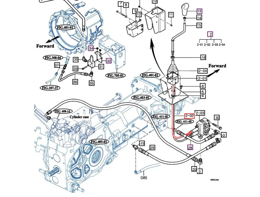 Joystick Cable Assembly 2655 Mahindra Direct Parts