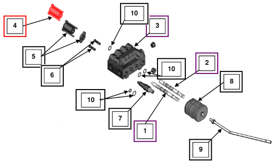Mahindra Spool End Float Kit KMW05806443