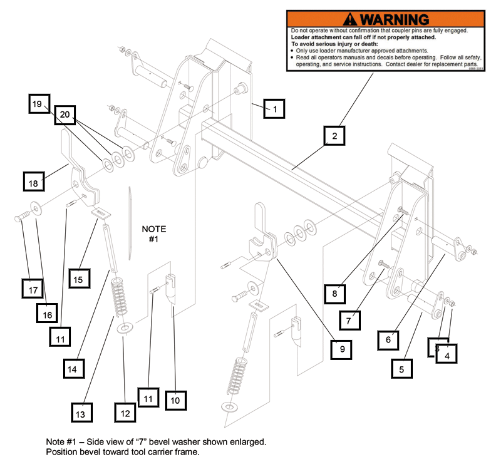 Mahindra Tractor Skid Steer Tool Carrier Attachment (Complete) KMW13044165