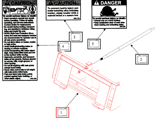 (Sold Out) Mahindra Tractor Bale Spear Frame KMW13052039