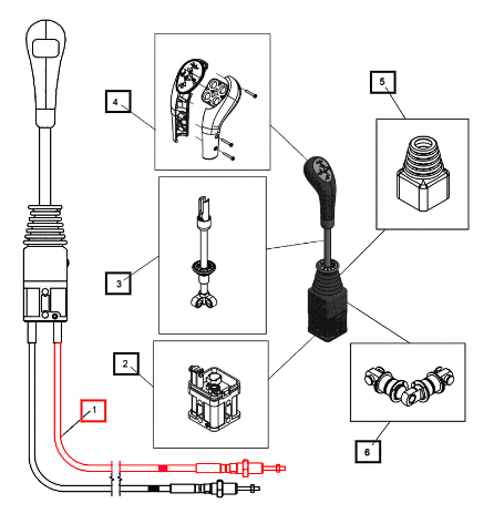 Mahindra 1250mm Joystick Cable KMW14083098