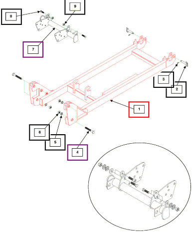 (Sold Out) Mahindra Tractor Subframe KMW68012106