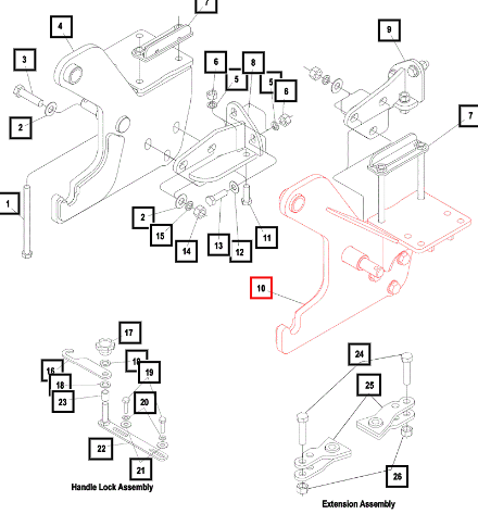 Mahindra Tractor Subframe Assembly Lh KMW68012178