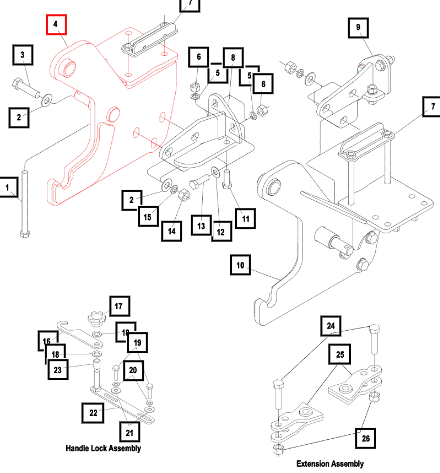 Mahindra Tractor Subframe Assembly Rh KMW68012179