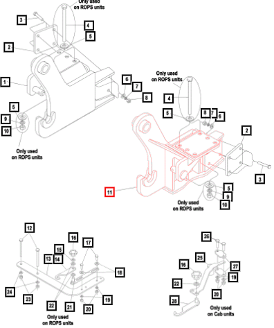 (Sold Out) Mahindra Tractor Subframe Assembly Lh KMW68012206
