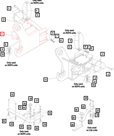 (Sold Out) Mahindra Tractor Subframe Assembly Rh KMW68012207