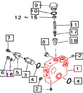(Limited Availability) Mahindra Hydraulic Valve Block 19632524BR0 Mahindra Direct Parts