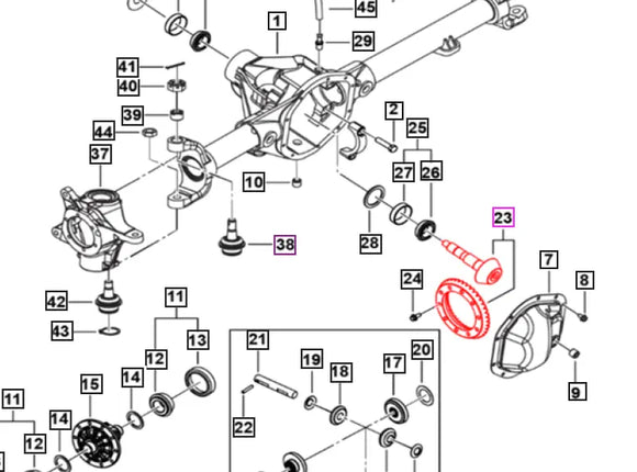 (Limited Availability) Mahindra Roxor Front and Rear Ring And Pinion Gear 3.73 Ratio 0502EAA0011KT Mahindra