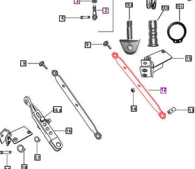 (Limited Availability) Mahindra Tractor 3-Point Lower Link Arm LH / RH E005557186R92 Mahindra Direct Parts