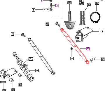 (Limited Availability) Mahindra Tractor 3-Point Lower Link Arm LH / RH E005557186R92 Mahindra Direct Parts