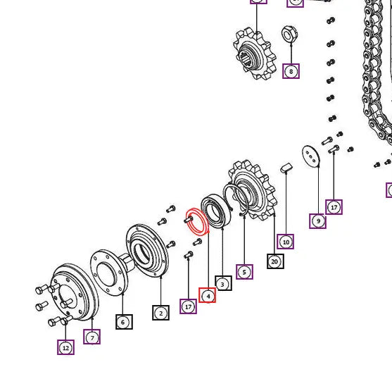 (Limited Availability) Mahindra Tractor 80*105*13 Chain Seal Ring TM10004918 Mahindra Direct Parts