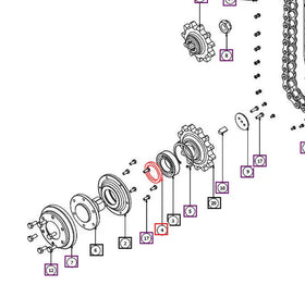 (Limited Availability) Mahindra Tractor 80*105*13 Chain Seal Ring TM10004918 Mahindra Direct Parts