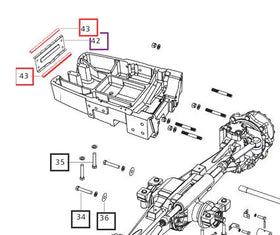 (Limited Availability) Mahindra Tractor Beading Front Sealing Front Axle Support E005560006D1 Mahindra Direct Parts