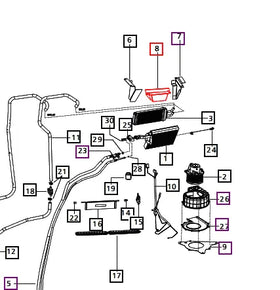 (Limited Availability) Mahindra Tractor Blower - Evaporator Seal Plate E007518787D1 Mahindra Direct Parts