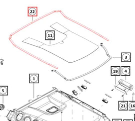 (Limited Availability) Mahindra Tractor Cab Foam Sealing Roof 008902904N01 Mahindra Direct Parts