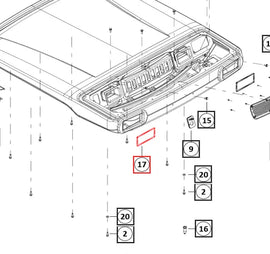 (Limited Availability) Mahindra Tractor Cab Rear Lamp Seal 008903207N01 Mahindra Direct Parts