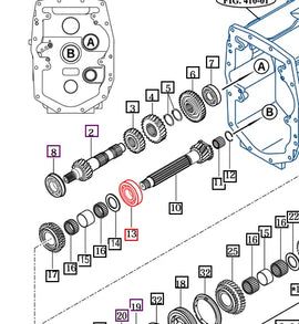 (Limited Availability) Mahindra Tractor Change Gear Bearing V6261100308 Mahindra Direct Parts