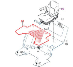 (Limited Availability) Mahindra Tractor Floor Mat 15547071111
