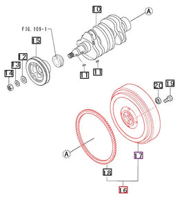 (Limited Availability) Mahindra Tractor Flywheel Assembly 31B2101010 Mahindra Direct Parts
