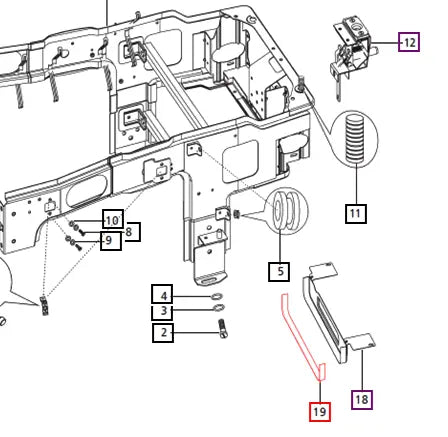 (Limited Availability) Mahindra Tractor Foam Lower Sealing E007542754C1 Mahindra Direct Parts