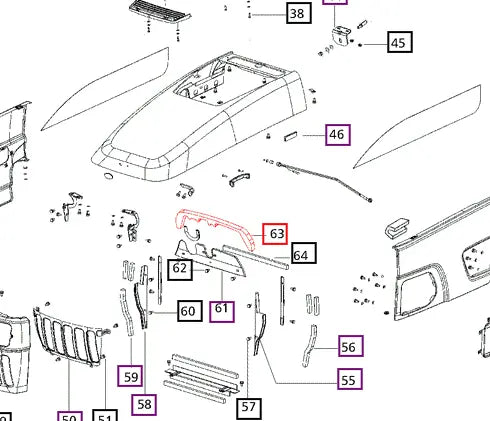 (Limited Availability) Mahindra Tractor Foam Radiator - Top Sealing 007535761D1 Mahindra Direct Parts
