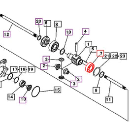 (Limited Availability) Mahindra Tractor Front Axle Bearing 6009 07500060090 Mahindra Direct Parts