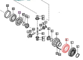 (Limited Availability) Mahindra Tractor Front Differential Bearing 6216 V6001106216 Mahindra Direct Parts