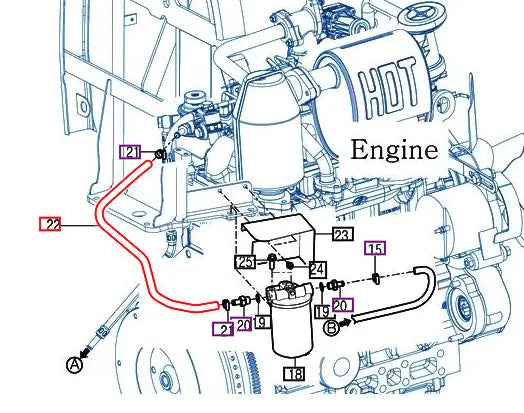 (Limited Availability) Mahindra Tractor Fuel Hose 620 12631112210 Mahindra Direct Parts