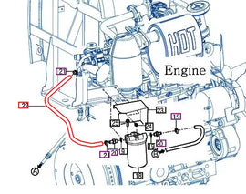 (Limited Availability) Mahindra Tractor Fuel Hose 620 12631112210 Mahindra Direct Parts