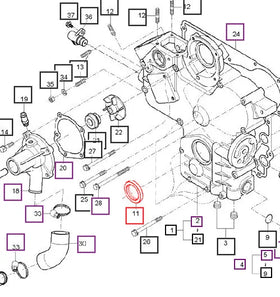 (Limited Availability) Mahindra Tractor Gear Case Seal Oil 09550-00008 Mahindra Direct Parts