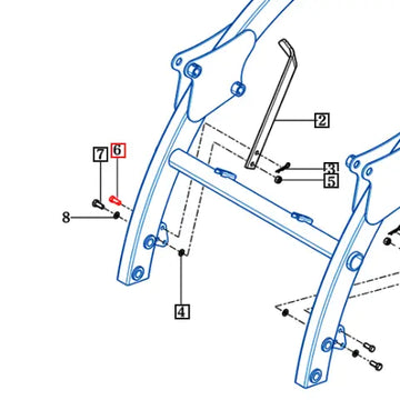 (Limited Availability) Mahindra Tractor Grill Guard Pin 12x28 84551006230 Mahindra Direct Parts