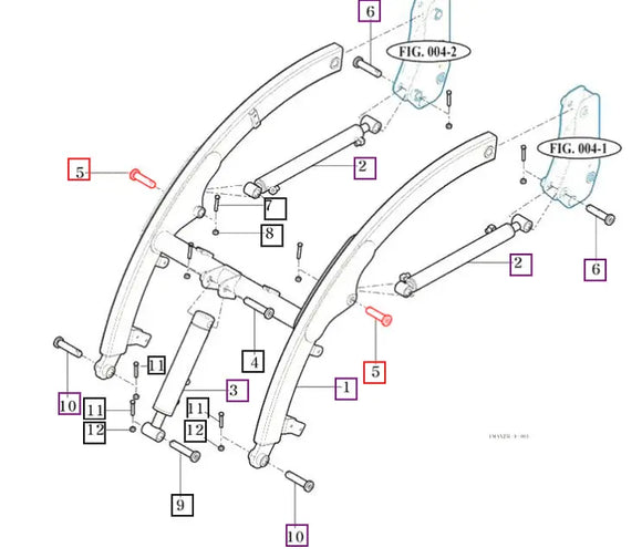 (Limited Availability) Mahindra Tractor Loader Boom Pin 25x102 85102003600 Mahindra Direct Parts