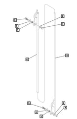 (Limited Availability) Mahindra Tractor Loader Bucket Level Indicator Rod Kit KMW15902138