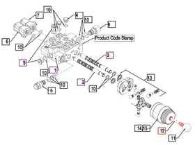 (Limited Availability) Mahindra Tractor Loader Joystick Lever BUH814541 Mahindra Direct Parts