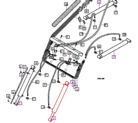 (Limited Availability) Mahindra Tractor Loader Left Hand Tilt Cylinder 85703001001GB Mahindra