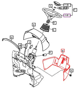 (Limited Availability) Mahindra Tractor Lower Dash Panel 14726031022 Mahindra Direct Parts