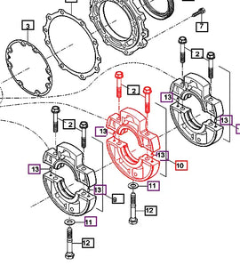 (Limited Availability) Mahindra Tractor Main Bearing Case Assembly 2 E5850A0052 Mahindra Direct Parts