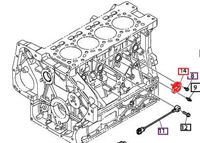 (Limited Availability) Mahindra Tractor Oil Pressure Sensor 65.27427-7001 Mahindra Direct Parts